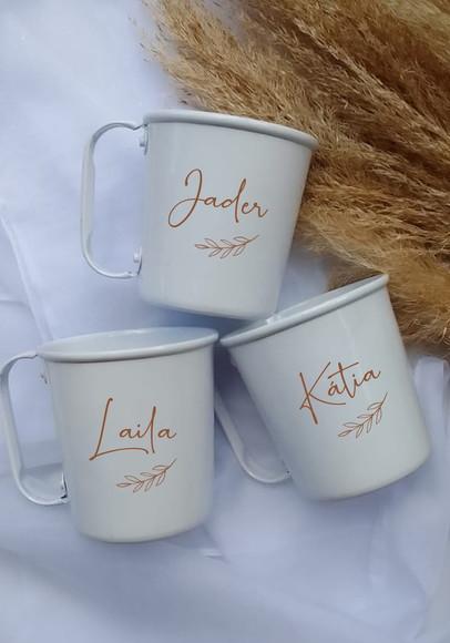 Canecas de Alumínio Personalizadas Padrinhos