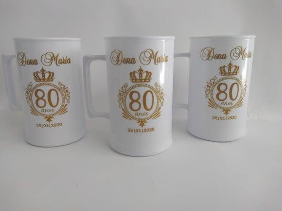 Canecas Personalizadas 80 Anos