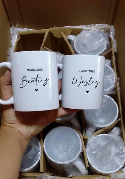 Canecas Personalizadas Padrinhos Casamento
