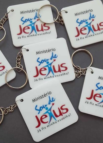 Chaveiros Acrílicos Personalizados Quadrados