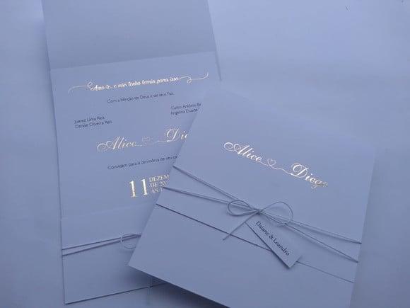 Convite Casamento Clássico