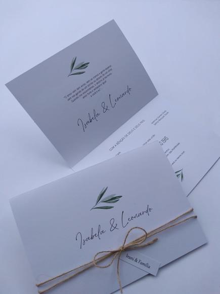 Convite Casamento Simples