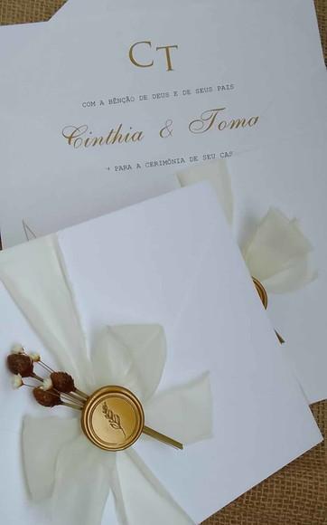 Convite de Casamento Clássico Ct