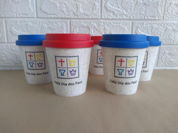 Copos Personalizados Tampa Café Fibra de Arroz
