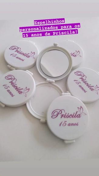 Espelhinhos Personalizados 15 Anos