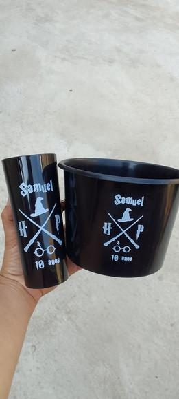 Kit 30 Copos e 30 Baldes de Pipoca Personalizados