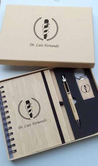 Kit Ecológico Exceutivo 3 Peças Personalizado