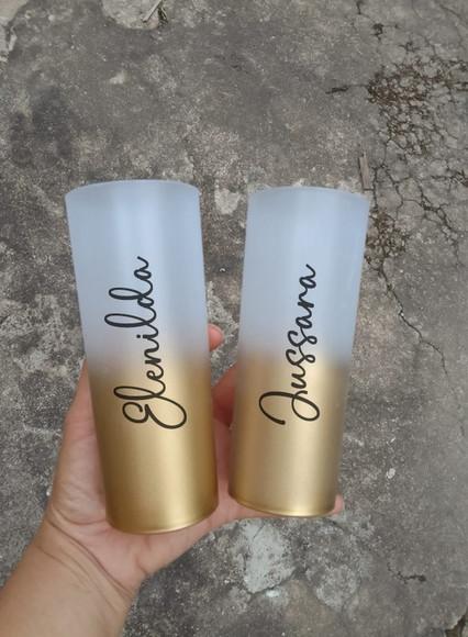 Long Drink Degradê Dourado Personalizado