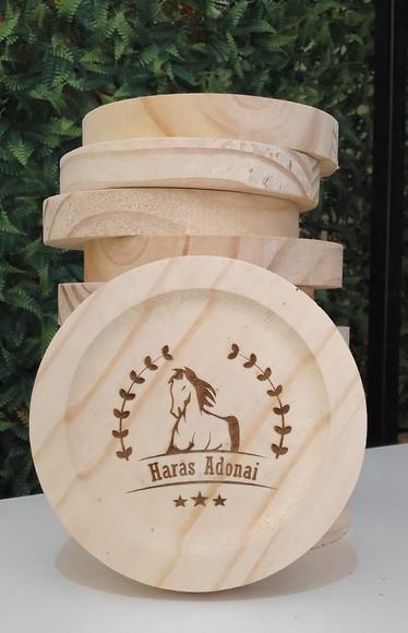 Porta Copos de Madeira Personalizados