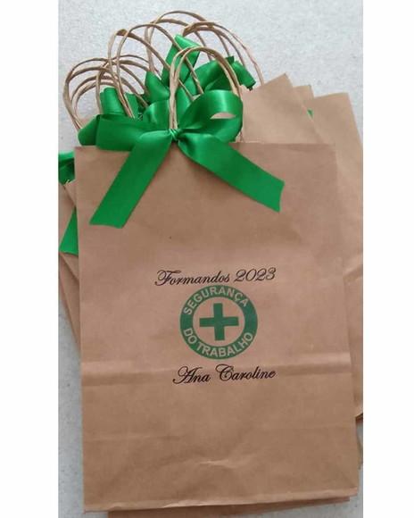 Sacolinha Kraft Personalizada