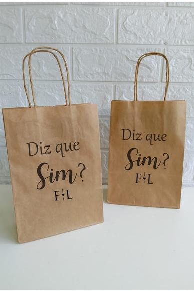 Sacolinha Personalizada Padrinhos