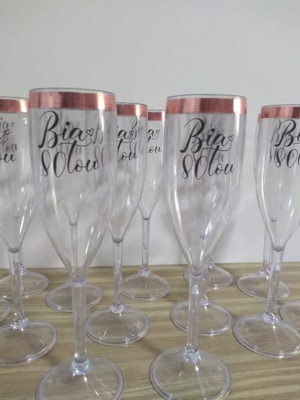 Taças Personalizadas Rose Gold 80 Anos