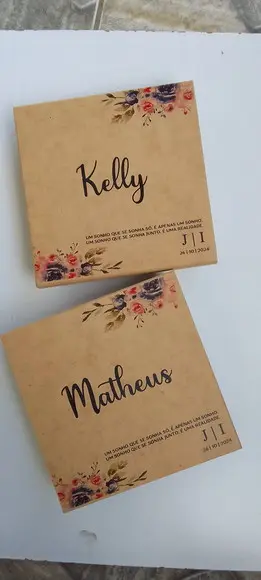 Caixa de mdf Personalizada Casamento