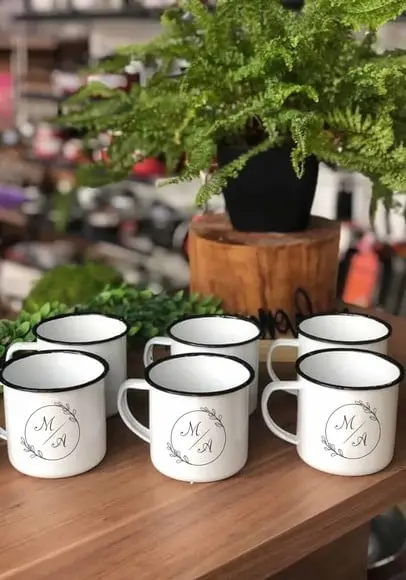 Canecas de Alumínio Personalizadas 150ml Embaladas