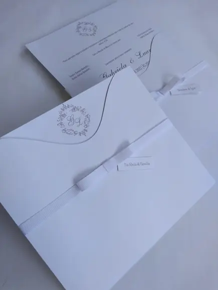 Convite de Casamento Clássico