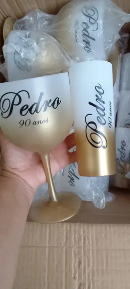 Kit 30 Long Drink e 15 Taças Personalizadas
