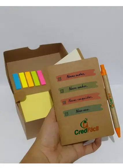 Kit Bloquinho e Caneta Ecológica Personalizado