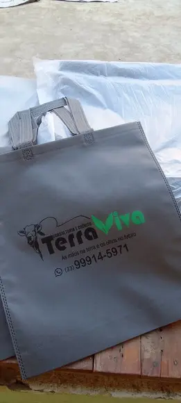 30.kits Sacola de Tnt com Bloquinhos de Anotações Personaliz