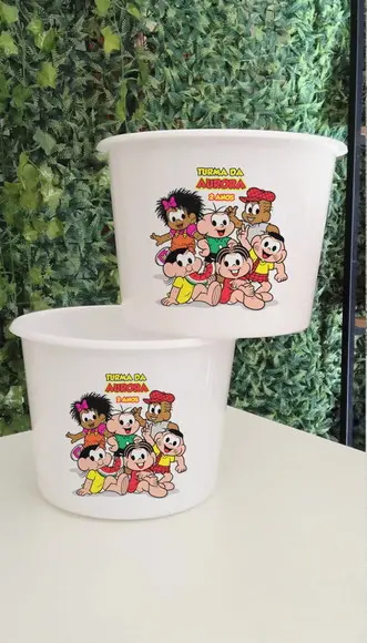 Balde de Pipoca Personalizado Turma da Mônica