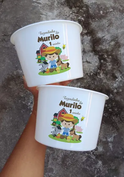 Balde de Pipoca Personalizado