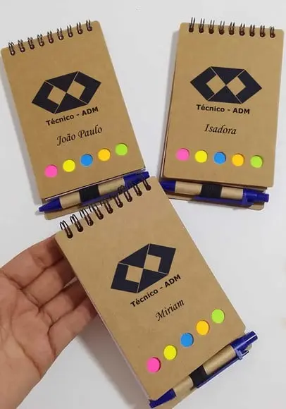 Bloquinhos Personalizados com Caneta Formatura Administração