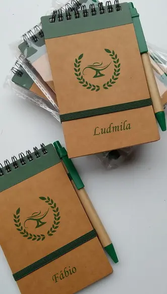 Bloquinhos de Anotações Personalizados com Caneta