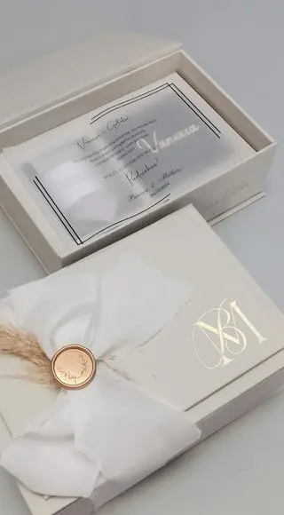 Caixa Padrinhos com Porta Jóia e Gravata