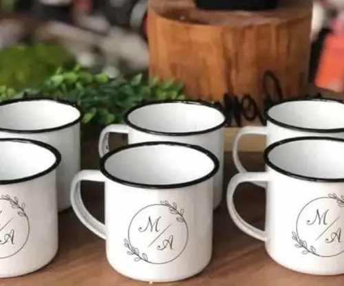 Caneca Esmaltada Personalizada 150ml