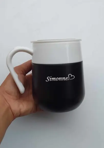 Caneca Térmica Inox 500ml com Display Led Personalizada