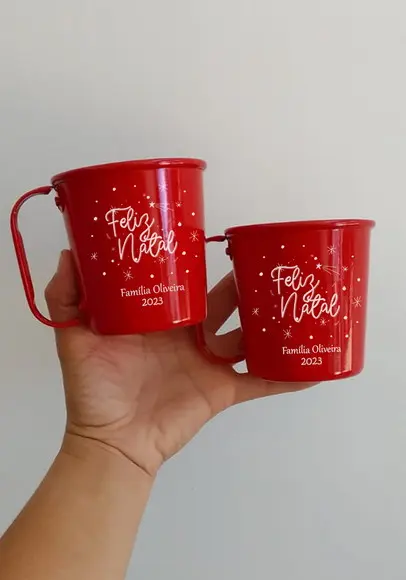 Canecas de Alumínio 350ml Personalizadas