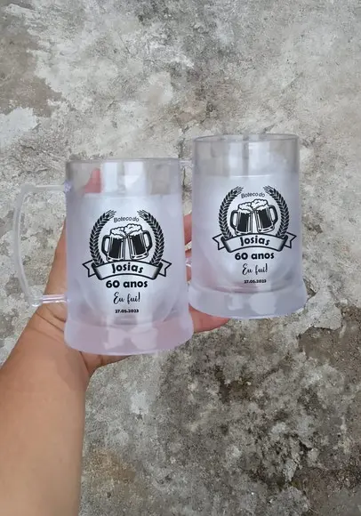 Canecas de Gel Personalizadas 60 Anos