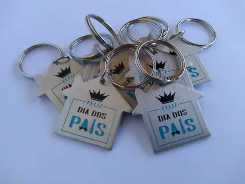 Chaveiro Metal Casal Personalizado