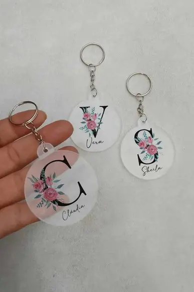 Chaveiros Acrílicos Transparentes Personalizados