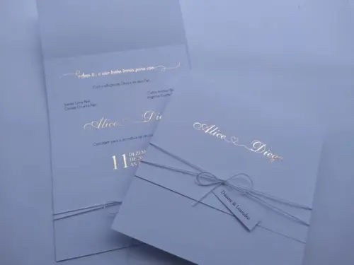 Convite Casamento Clássico
