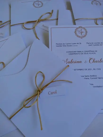 Convite Casamento Clean