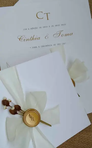 Convite de Casamento Clássico Ct