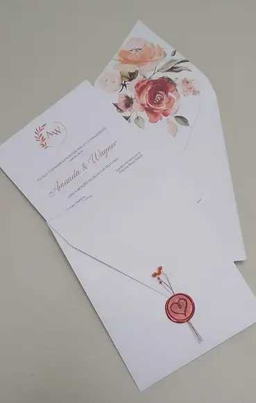 Convite de Casamento Aw