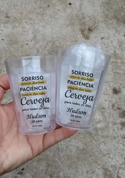 Copos Acrílicos Brasileirinho Personalizados