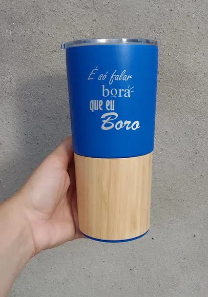 Copo Térmico Bambu 600ml Personalizado