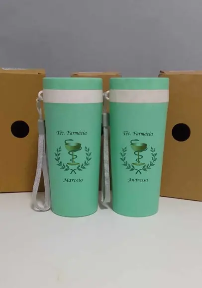 Copos Fibra de Bambu Personalizados
