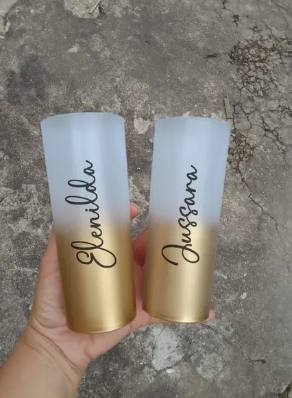 Long Drink Degradê Dourado Personalizado