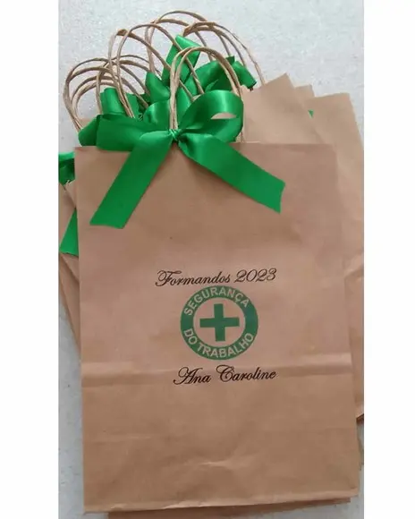 Sacolinha Kraft Personalizada