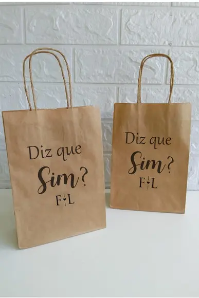 Sacolinha Personalizada Padrinhos