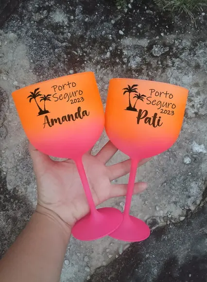 Taça Gin Degradê Duplo Personalizada