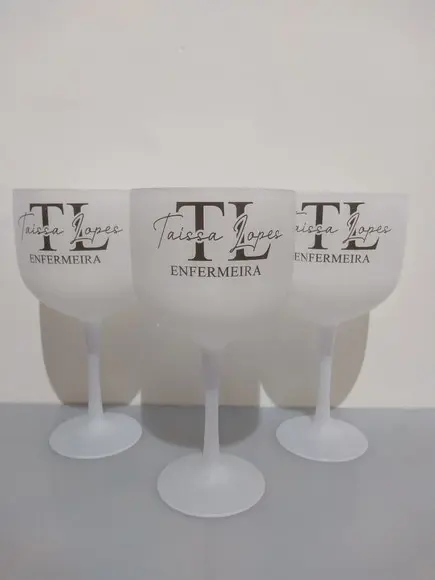 Taça Gin Personalizada Formatura Enfermagem