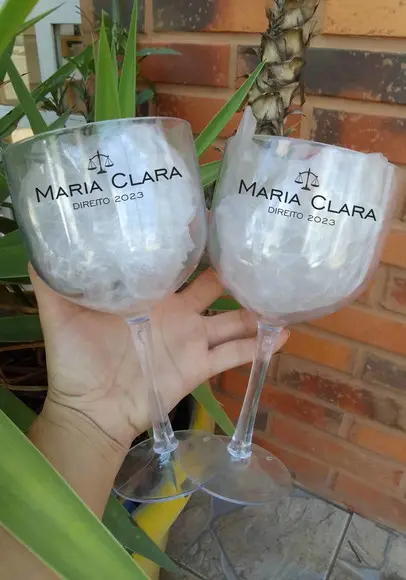 Taças de Gin Personalizadas Formatura Direito