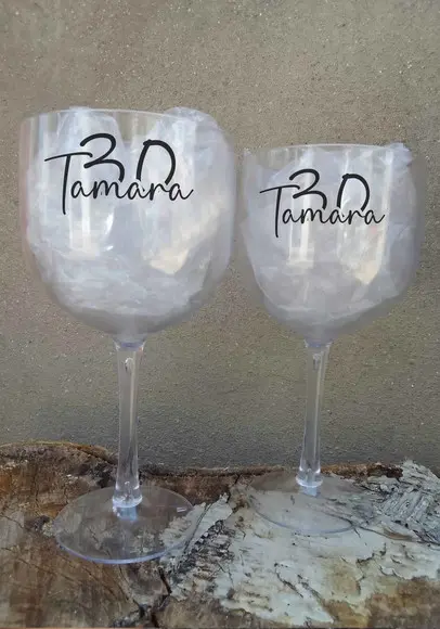Taças de Gin Personalizadas 30 Anos