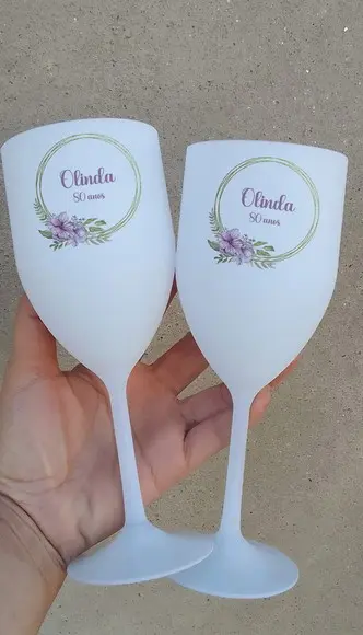 Taças Personalizadas 80 Anos
