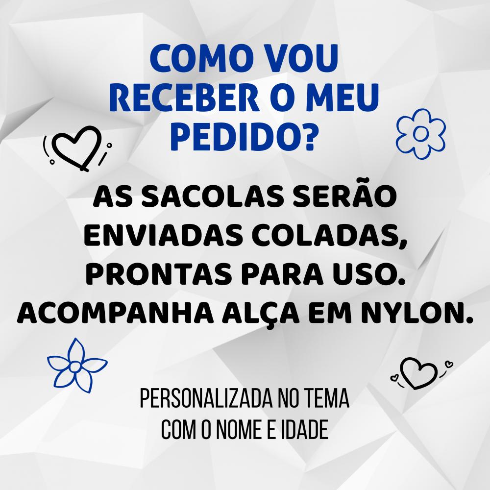Sacola Personalizada - Sacolinha Bluey Flor