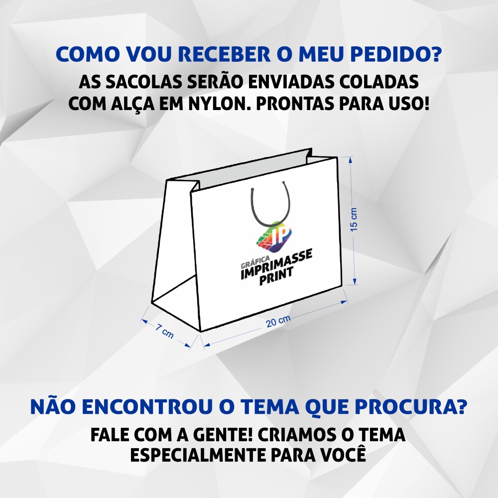10 Sacola Personalizada - Sacolinha Primeira Eucaristia